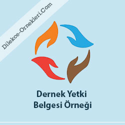 Dernek Yetki Belgesi Örneği