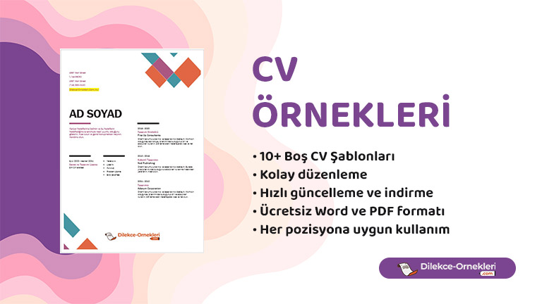 boş cv örnekleri